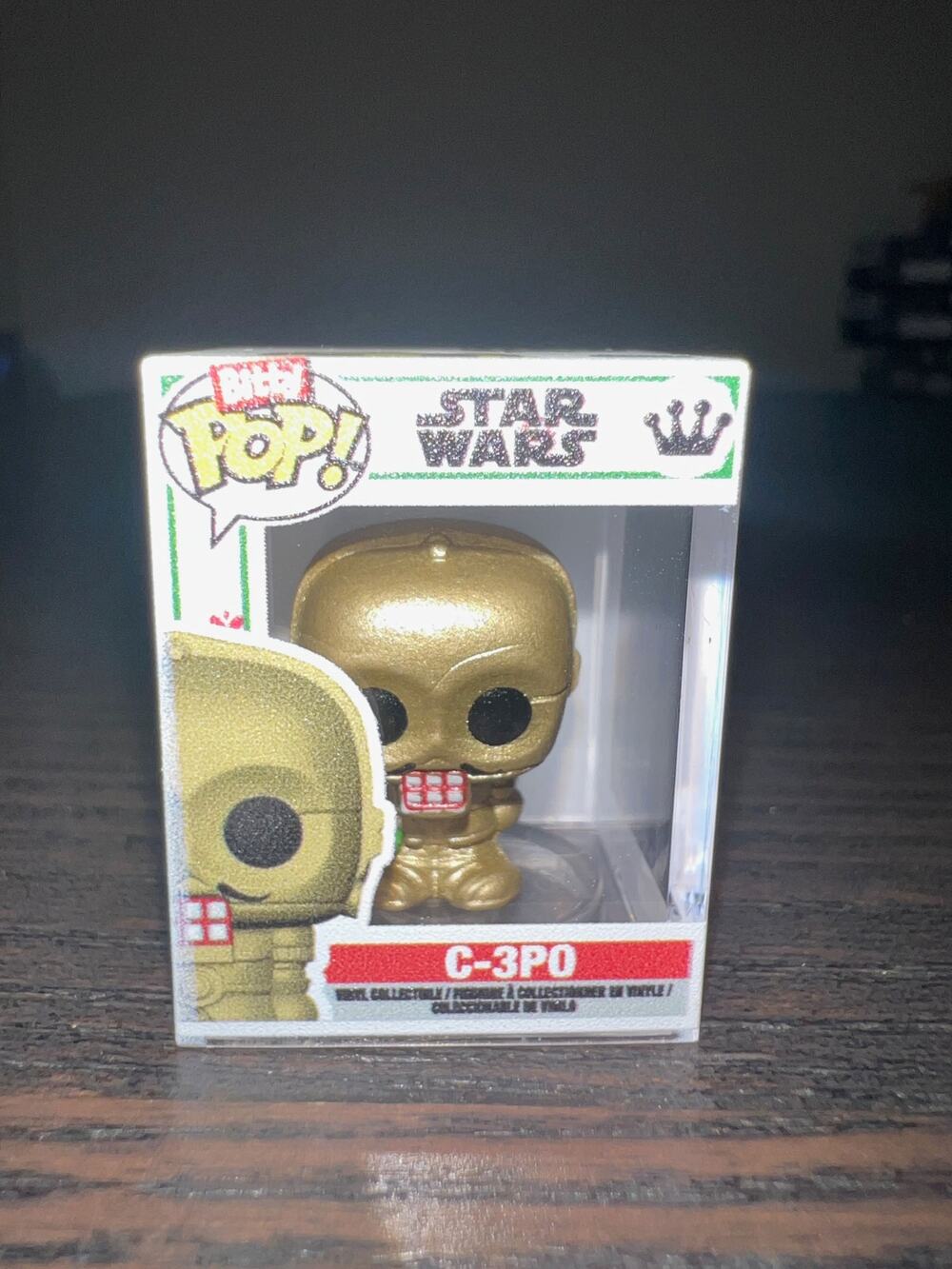 BITTY Nutcracker C-3PO 1-Inch Funko Pop Star Wars Movies Christmas Holidays Film